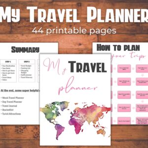 Travel Planner Printable PDF