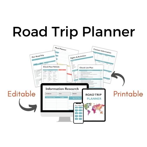Printable Road Trip Planner