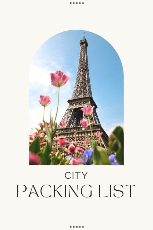 city packing list