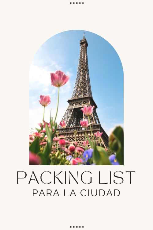 Packing list PDF para la ciudad